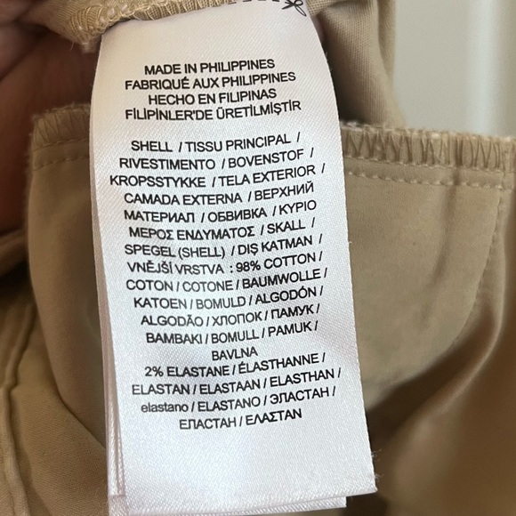 Lauren Ralph Lauren Wide Leg Cropped Cargo Pant in Tan Size 8 - Picture 6 of 6